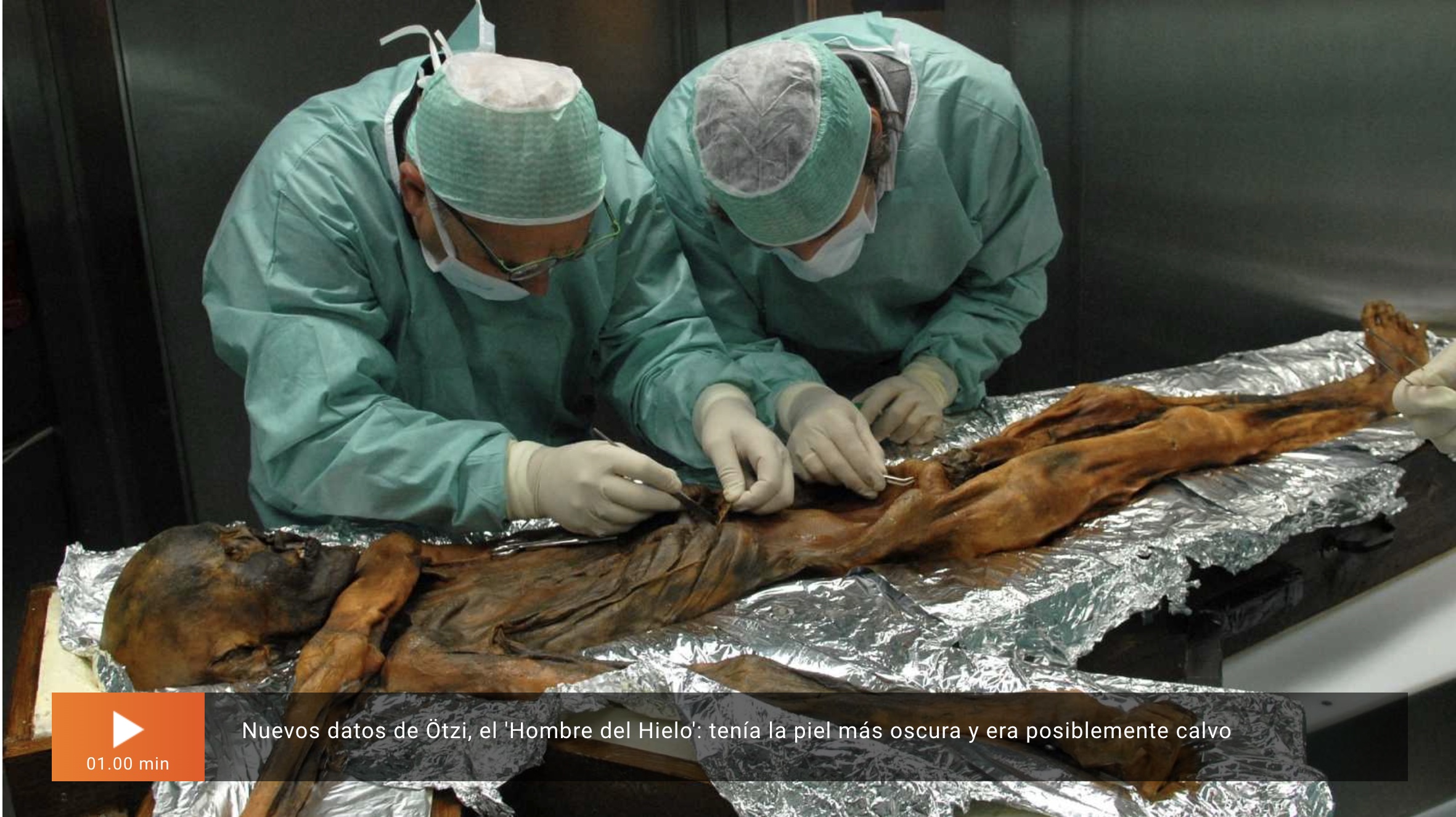 De piel oscura ojos castaños y sin pelo así era Ötzi el hombre del