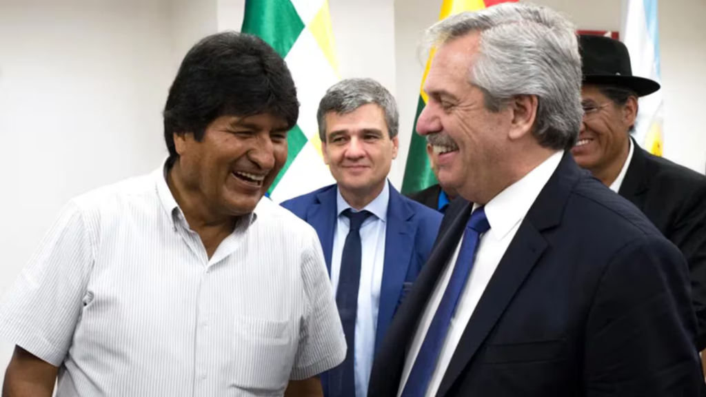 Evo Morales y Alberto Fernández