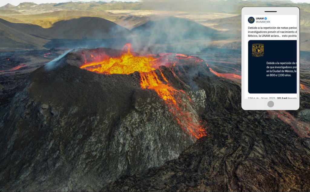 Nuevo volcán cerca de Puebla