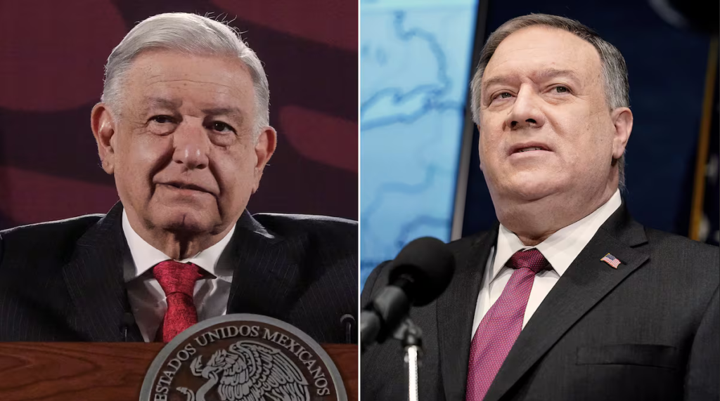 López Obrador y Mike Pompeo