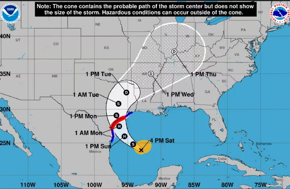 Último reporte de la NOAA sobre Beryl