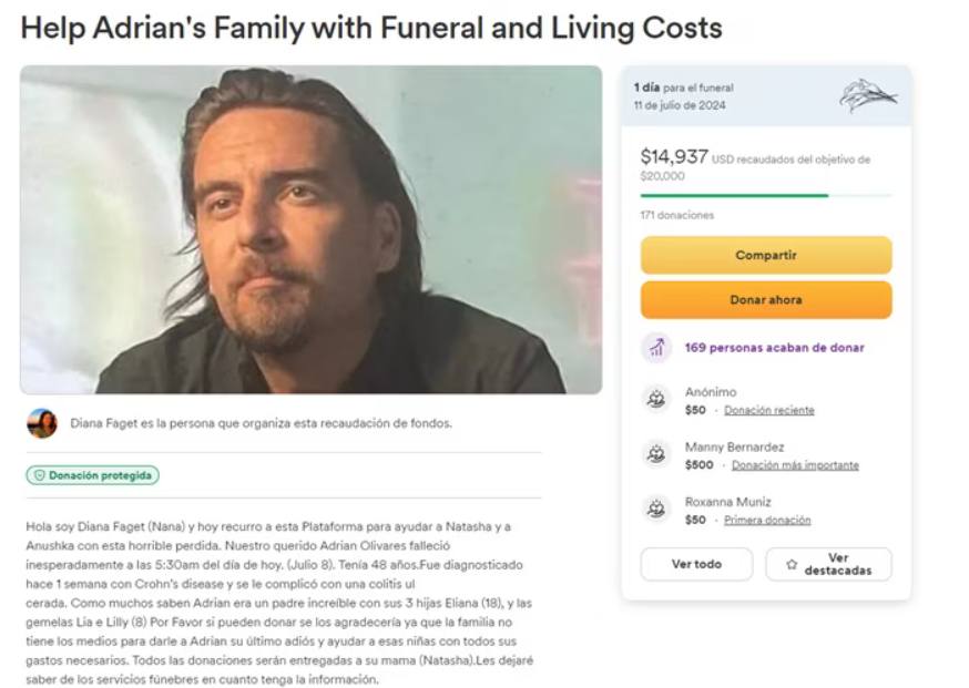 Captura GoFundMe