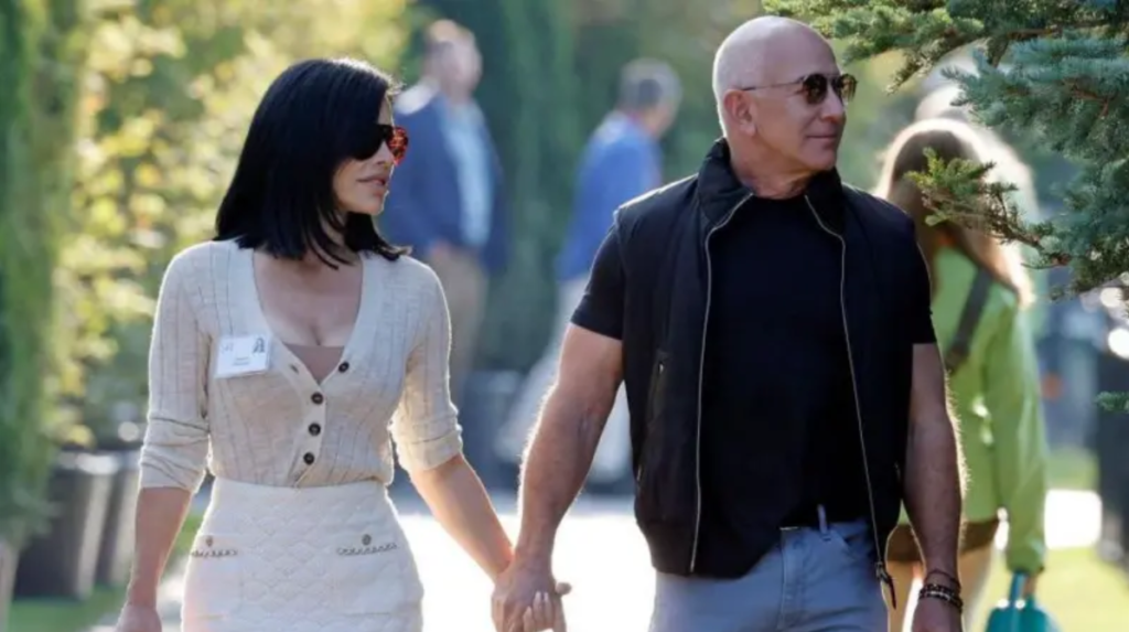 Jeff Bezos y Lauren Sanchez