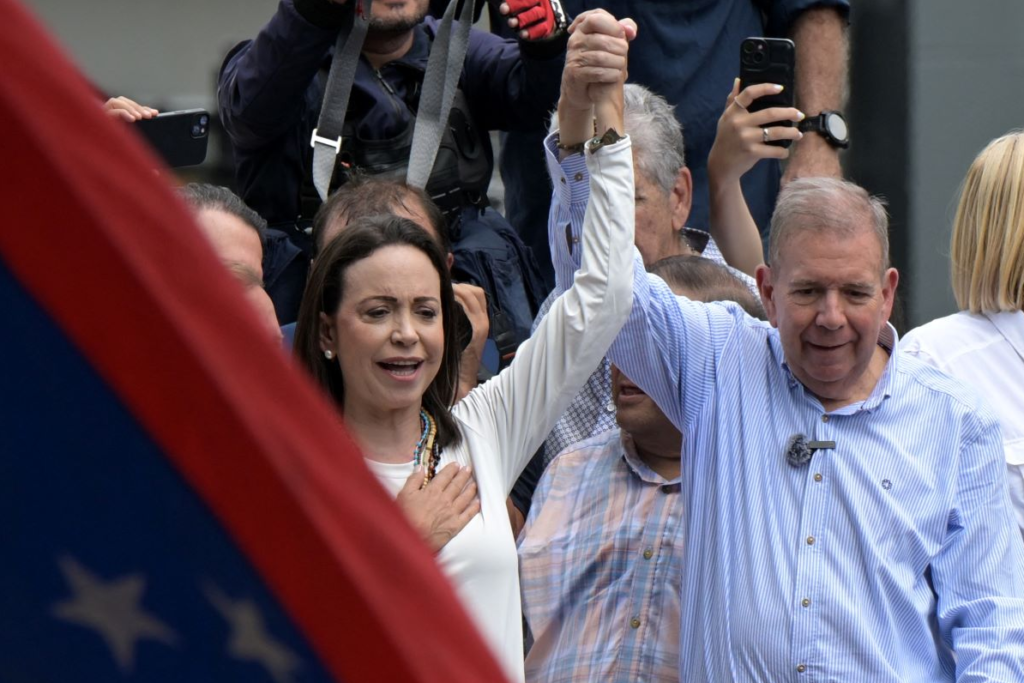 Corina Machado y Edmundo González