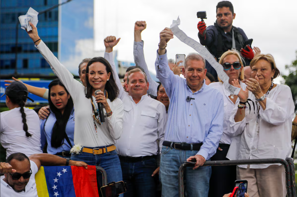 María Corina Machado y Edmundo González