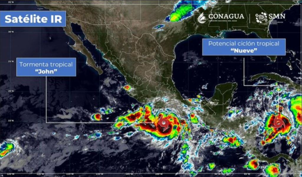 tormenta tropical John