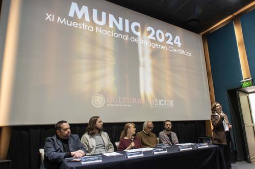 Presentación de la undécima Muestra Nacional de Imágenes Científicas (Munic). Foto Sergio Hernández Vega