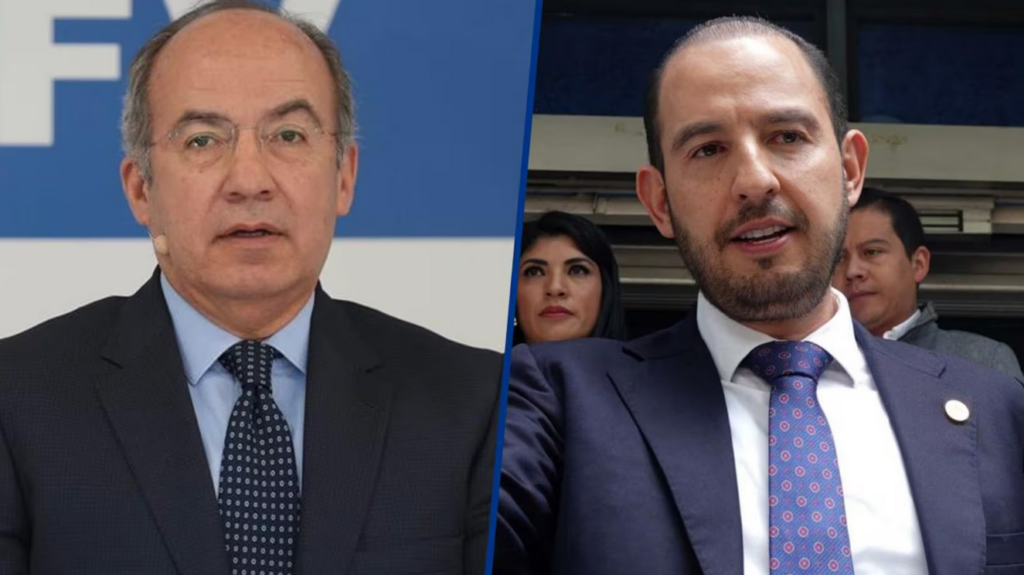 Felipe Calderón y Marko Cortés