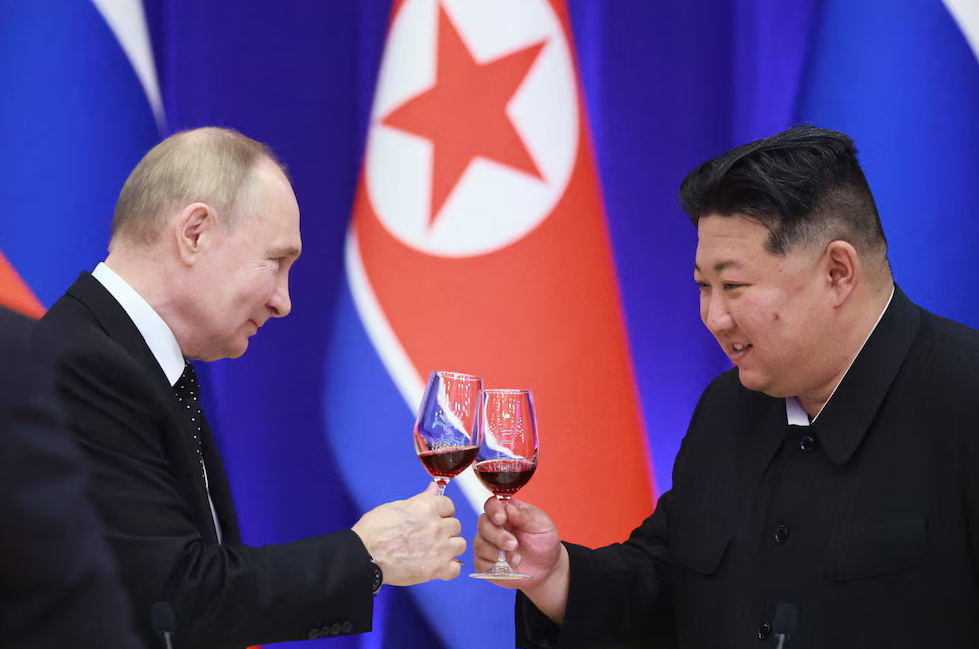 Vladímir Putin y Kim Jong-un