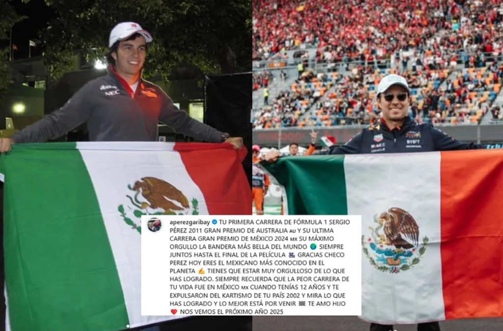 Mensaje de Antonio Pérez a Checo post GP de México