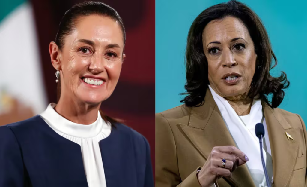 Sheinbaum y Kamala Harris