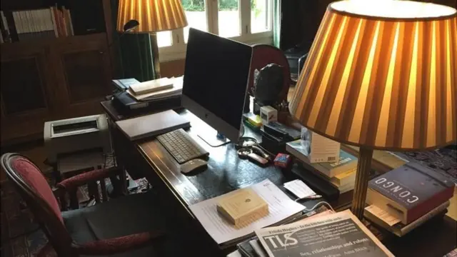 Escritorio de Vargas Llosa