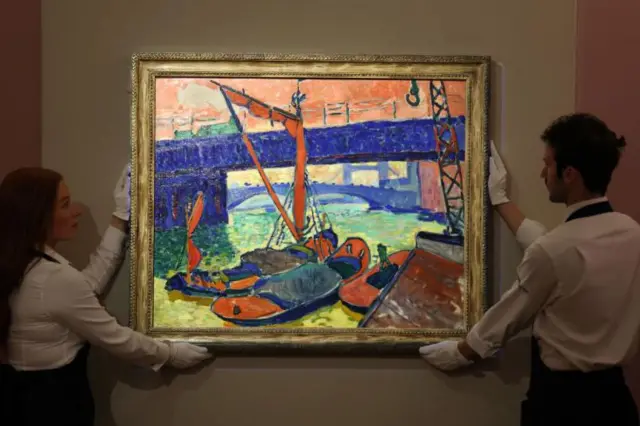 "Barcazas en el Támesis", de André Derain, de 1906.