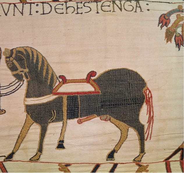 Fragmentos del tapiz de Bayeux