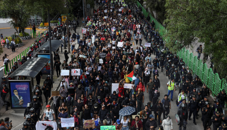 Embajada de EU emite alerta por la tercera marcha contra la gentrificación en la CDMX