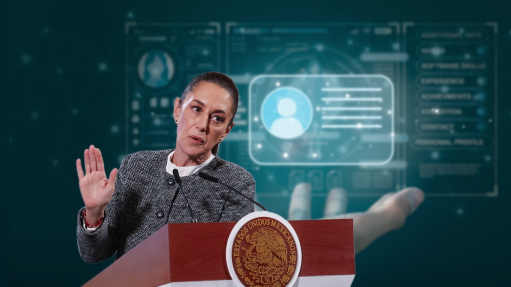 Sheinbaum destacó que la CURP biométrica será voluntaria y servirá para apoyar la búsqueda de desaparecidos y atender a víctimas de violencia. Foto: Especial: El Financiero