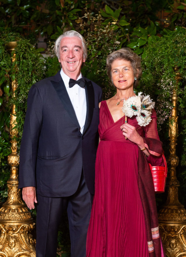 Eric y Caroline Freymond en el baile de la Ópera Dior y Venetian Heritage.