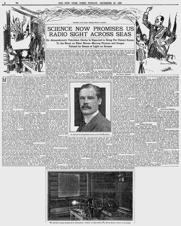 Una página de The New York Times del domingo 26 de diciembre de 1926.